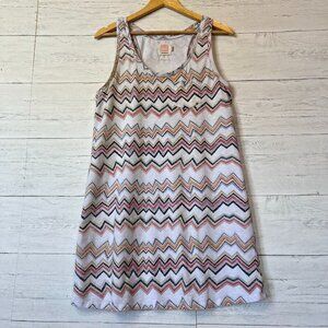 Quiksilver Tank Dress Womens Size Large Serena Mitnik Miller Cotton Blend Active
